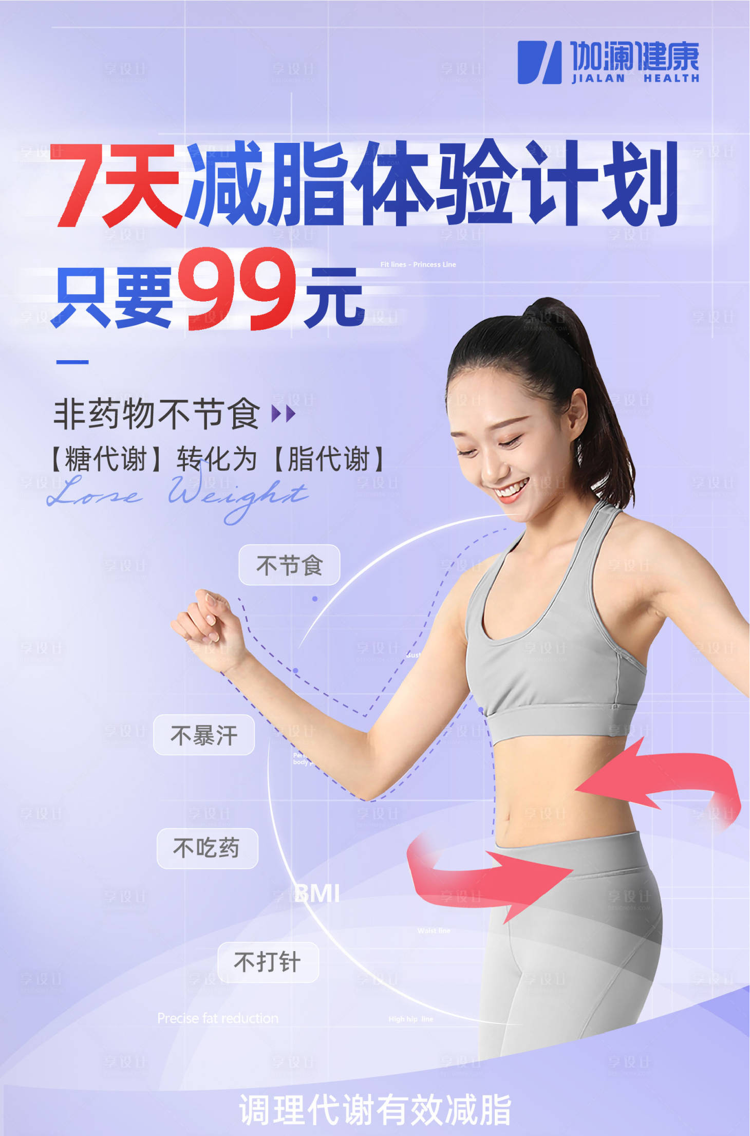 源文件下载【减脂海报】编号：45640017755036305