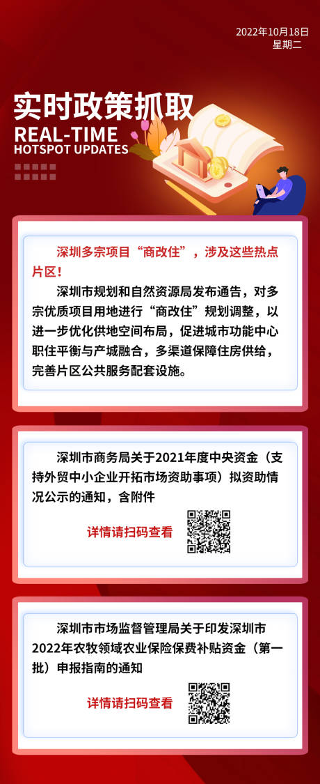 源文件下載【享設計】搜索編號：53010018359697256【地產熱點政策簡約海報】