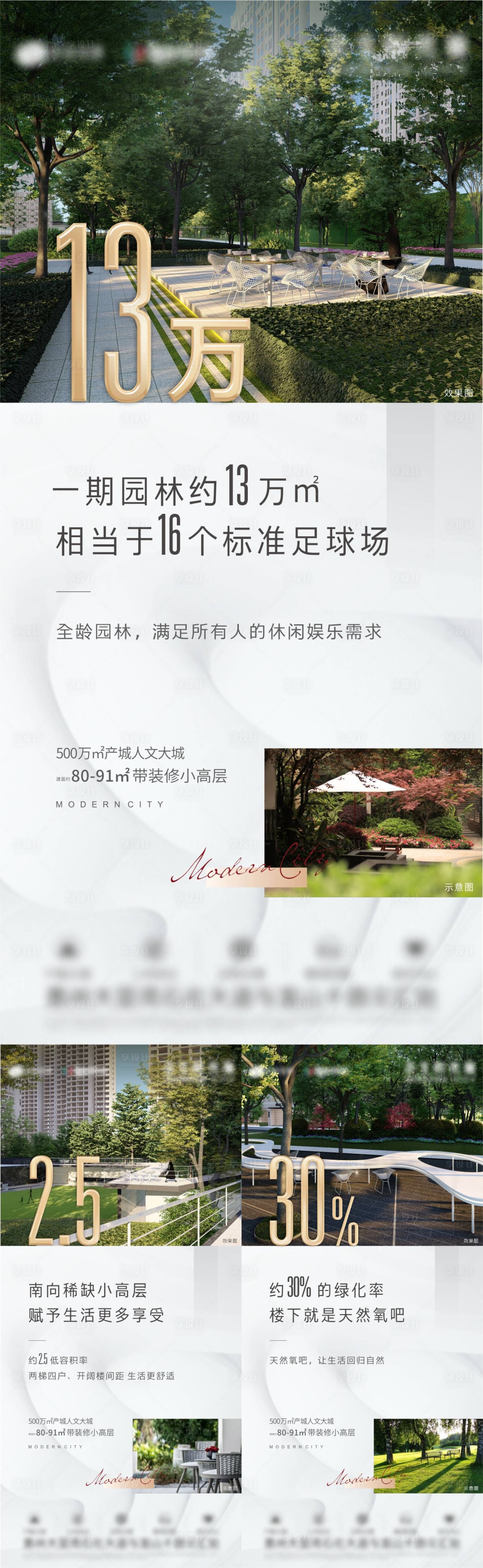 源文件下載【享設計】搜索編號：28370018363813716【地產園林價值點系列海報】