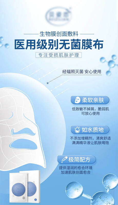医美面膜宣传海报