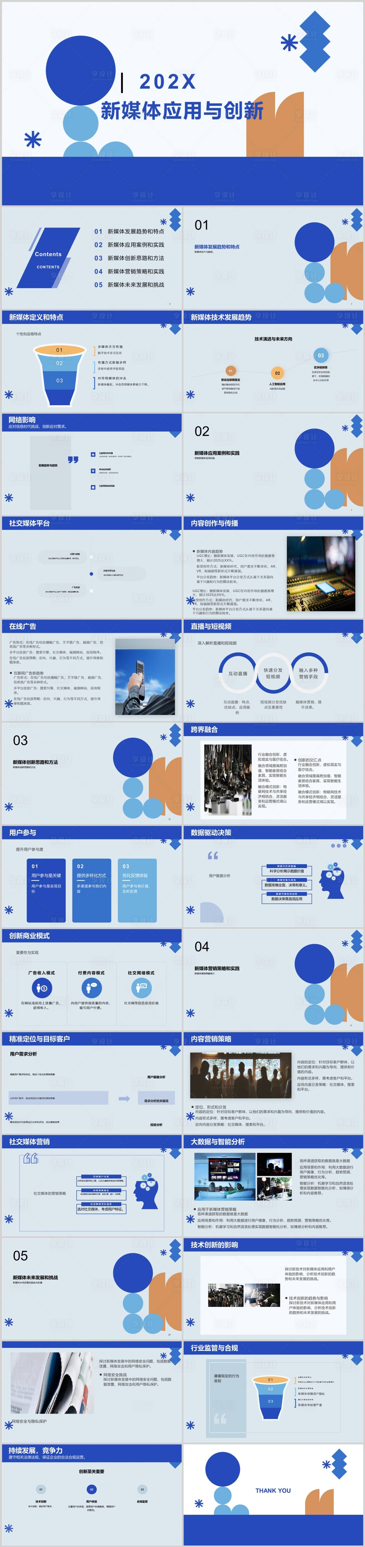 源文件下载【享设计】搜索编号：93800018205673743【新媒体应用与创新PPT】