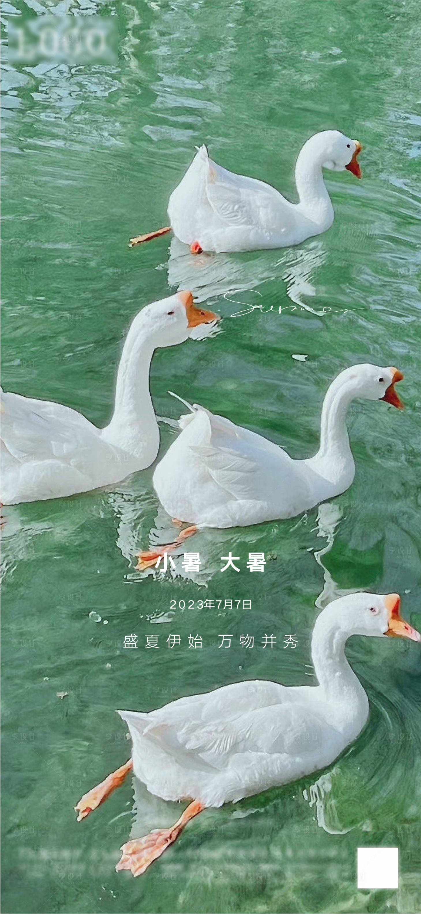 源文件下载【享设计】搜索编号：47540017839108266【小暑大暑海报】