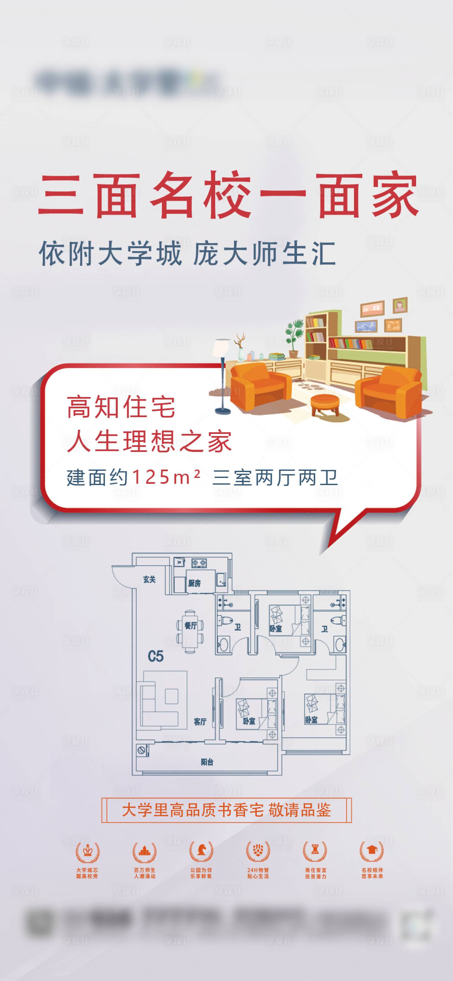 源文件下載【享設計】搜索編號：12590017976371957【地產價值點海報】