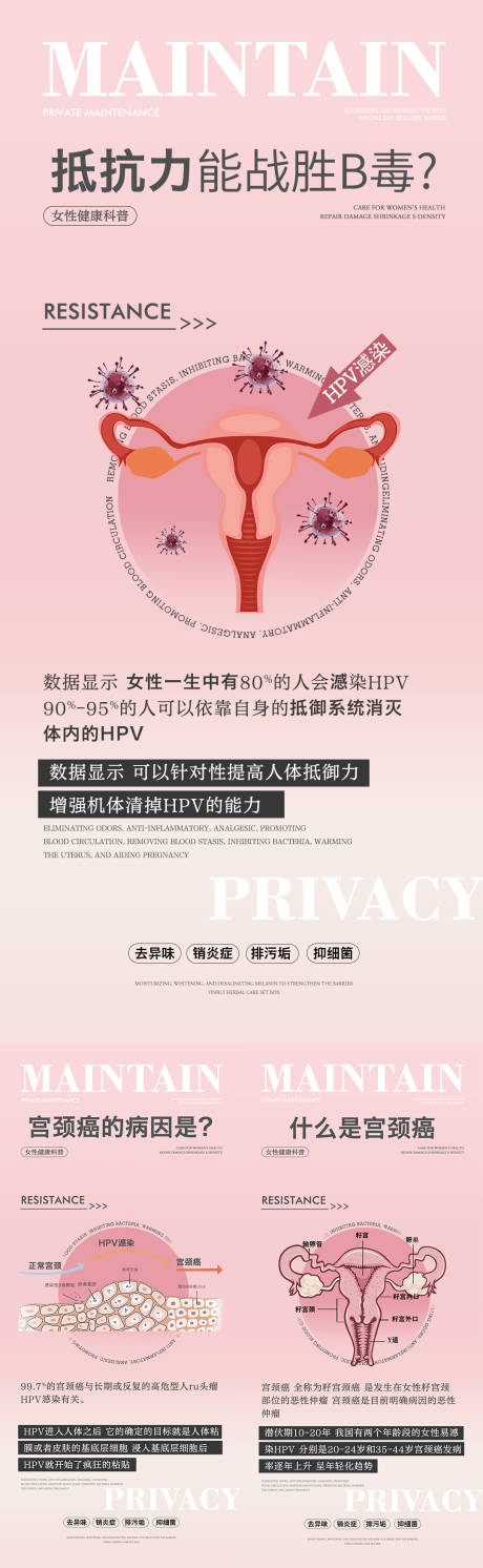 源文件下载【私密养护系列海报】编号：25360017802696202