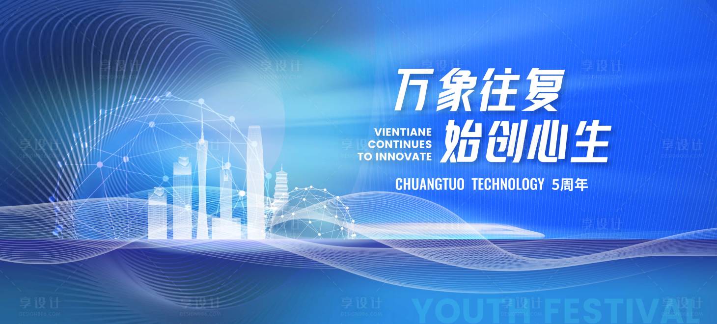 源文件下载【享设计】搜索编号：34430018093289609【科技发展活动背景板】