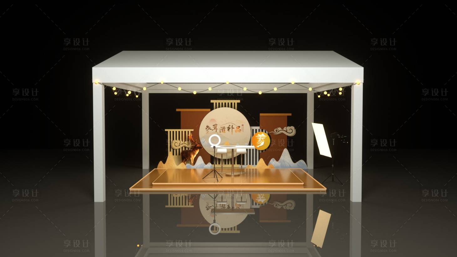 源文件下載【享設計】搜索編號：90480017939947498【參茸主題背景板 】