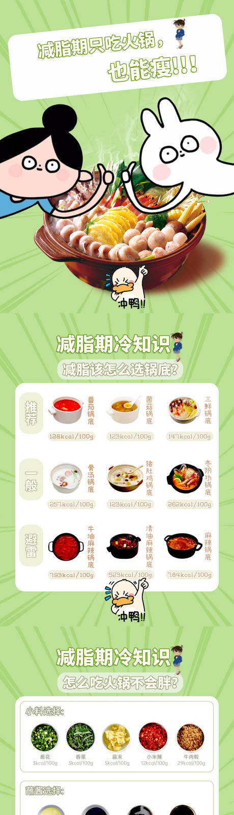 源文件下载【减脂期吃火锅也减肥矩阵海报】编号：81810017819073287