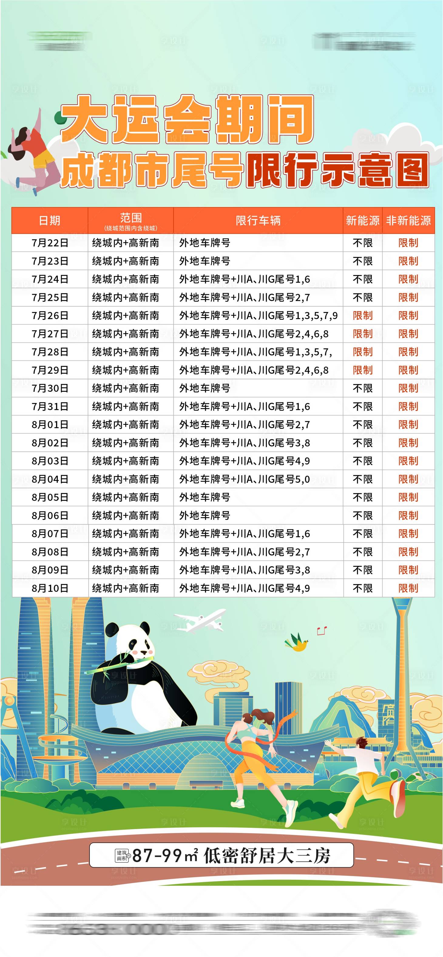 源文件下载【享设计】搜索编号：70830018258678589【大运会限号海报】