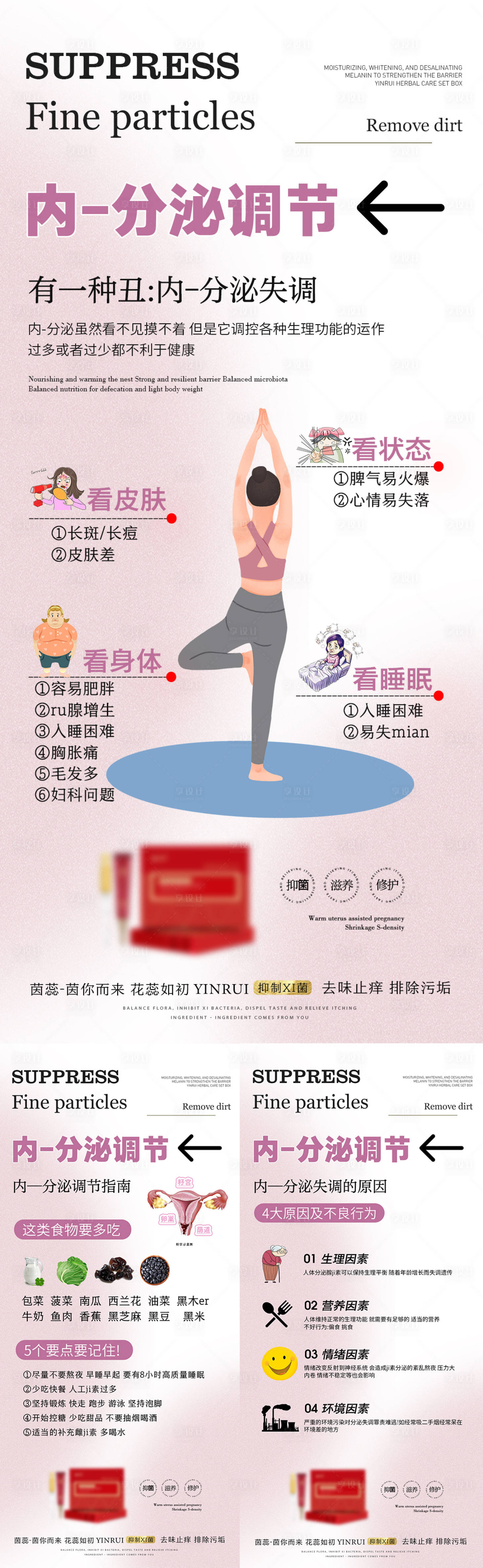 源文件下载【内分泌调节科普海报】编号：48460018208891783