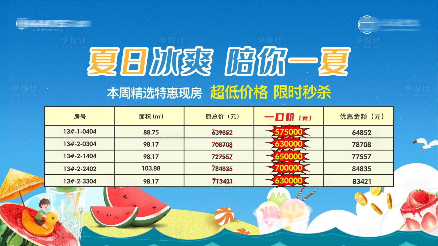 源文件下載【享設計】搜索編號：53170018225747920【地產一口價背景板】