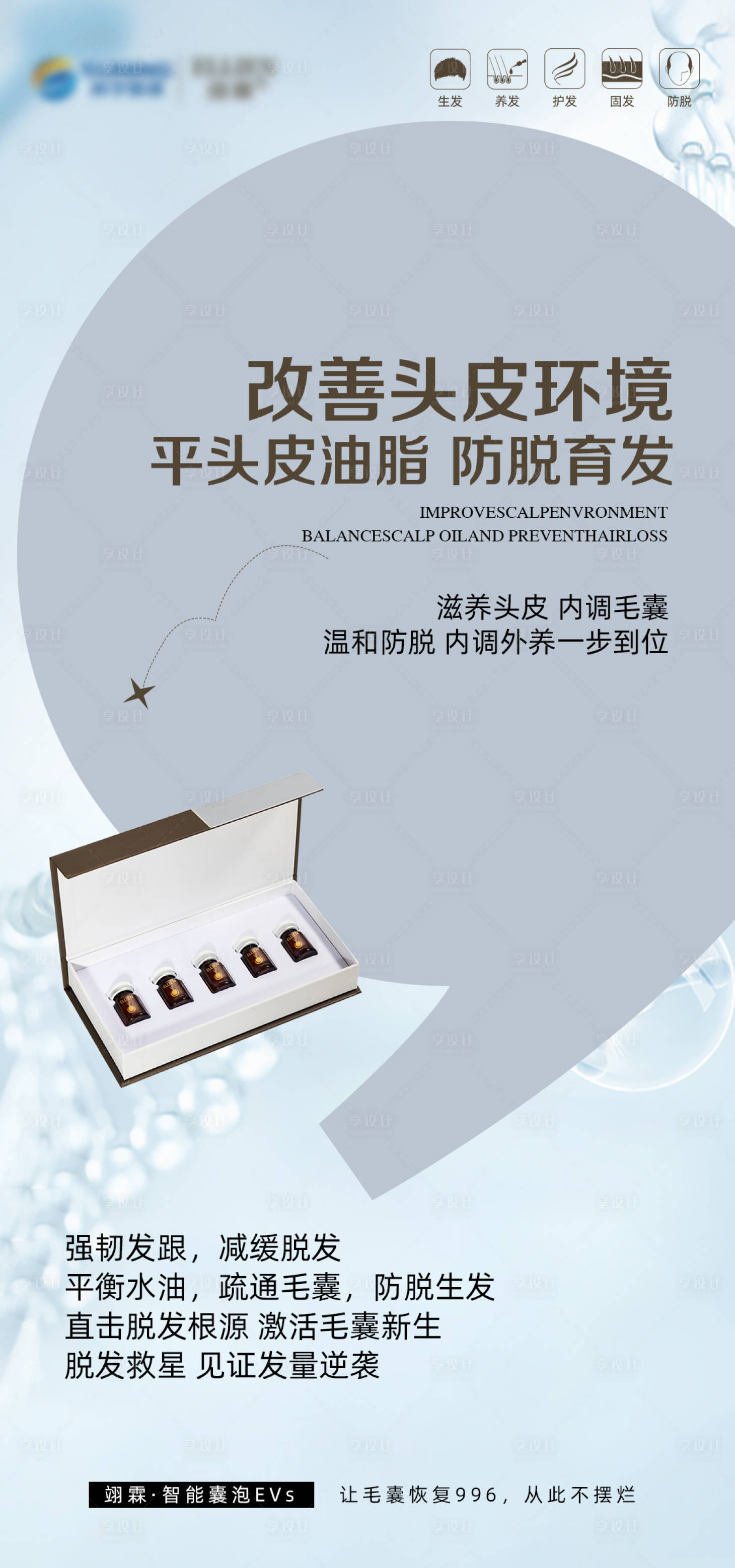 源文件下載【享設(shè)計(jì)】搜索編號(hào)：40120018266914997【防脫產(chǎn)品海報(bào)】