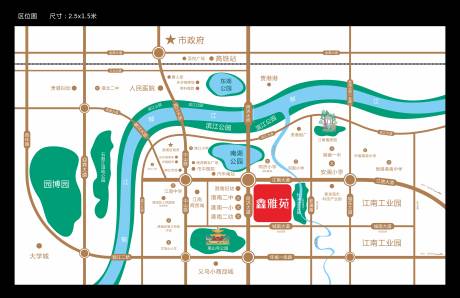 源文件下載【享設計】搜索編號：53040018209907262【地產區位圖海報】