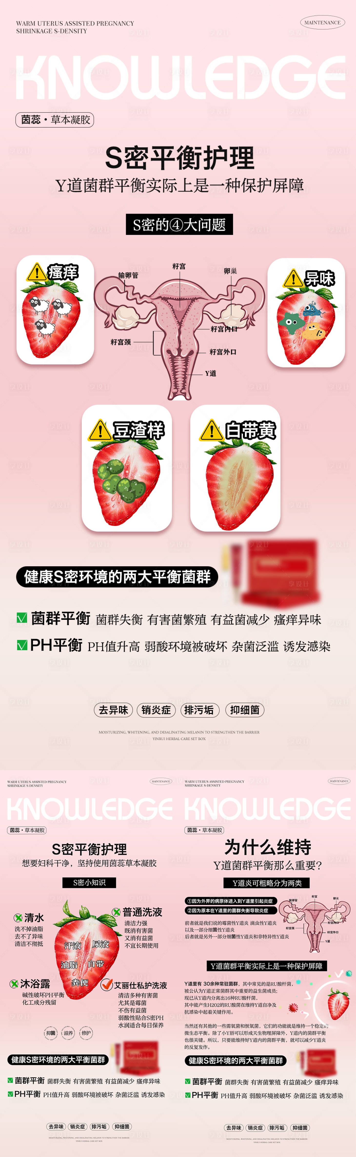 源文件下载【享设计】搜索编号：32630017779326176【私密养护女性健康海报】