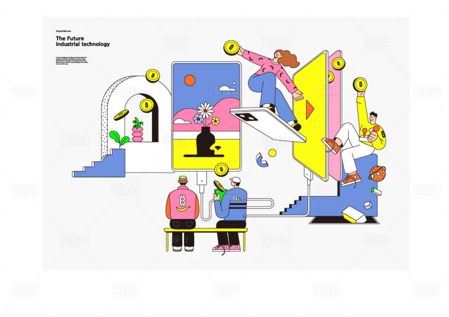 源文件下载【享设计】搜索编号：53870017956955417【人物插画】