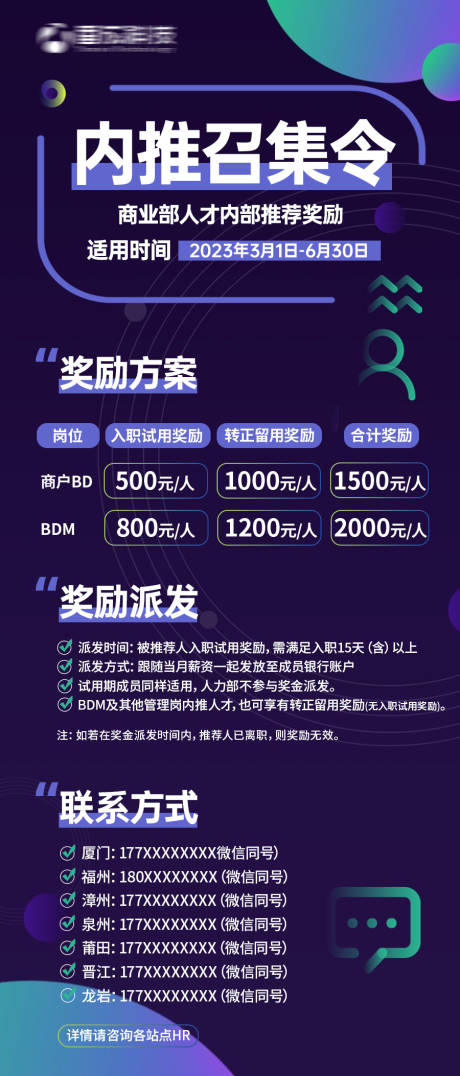 源文件下载【招聘海报人才招聘内推海报】编号：20230711100420796