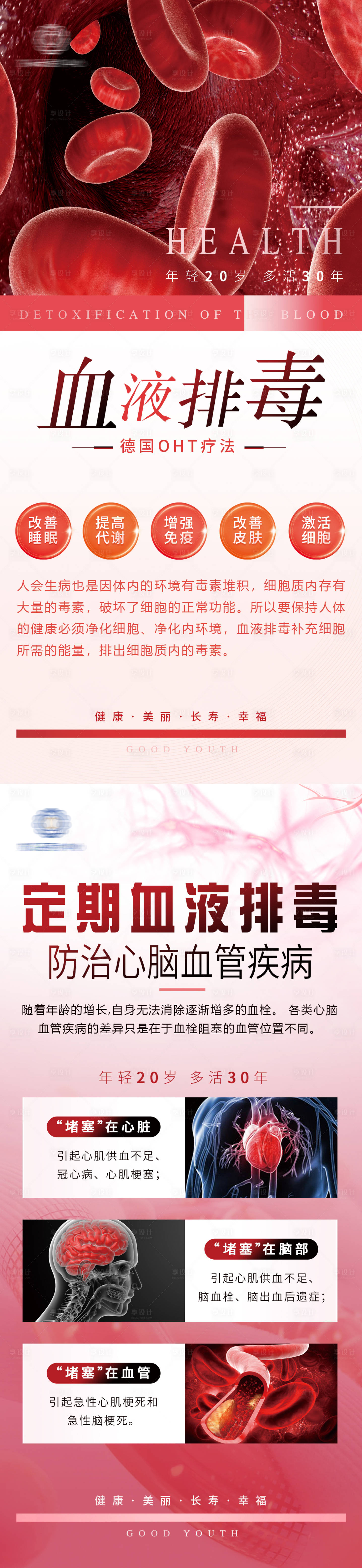 源文件下载【享设计】搜索编号：28800018258462565【健康血液排毒海报】