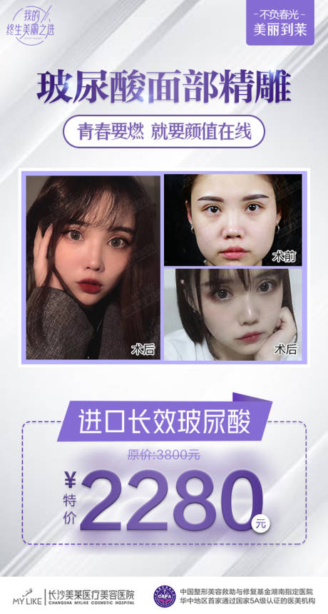 源文件下载【医美项目面部精雕海报】编号：13010017892201482
