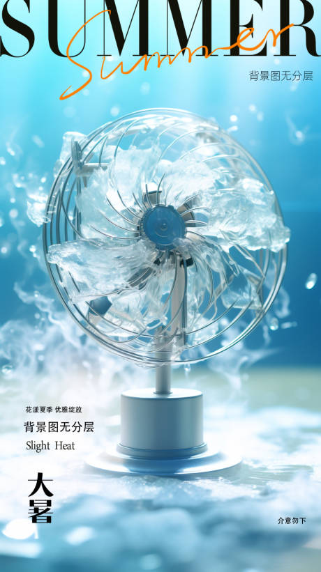 源文件下載【享設計】搜索編號：65050018140872420【大暑節氣海報】