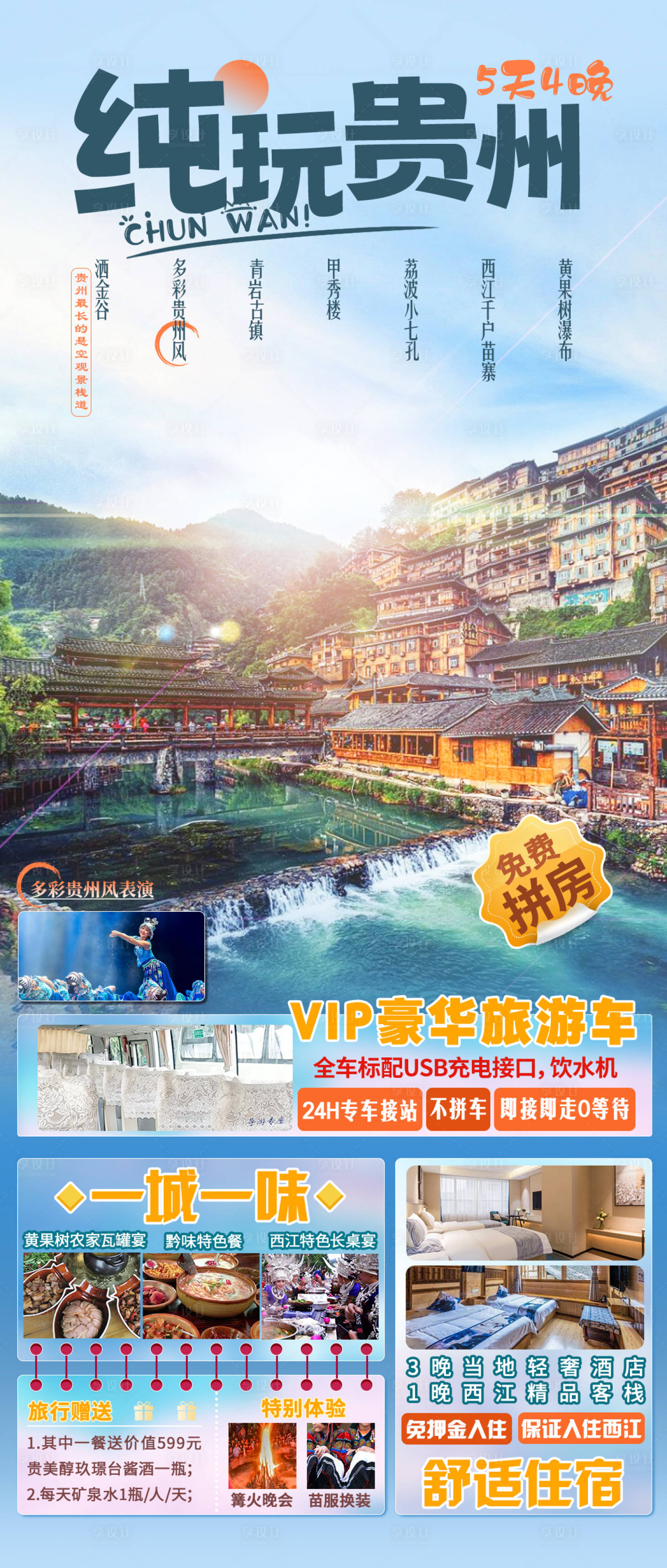 源文件下载【贵州旅游系列海报 】编号：20230705141750736