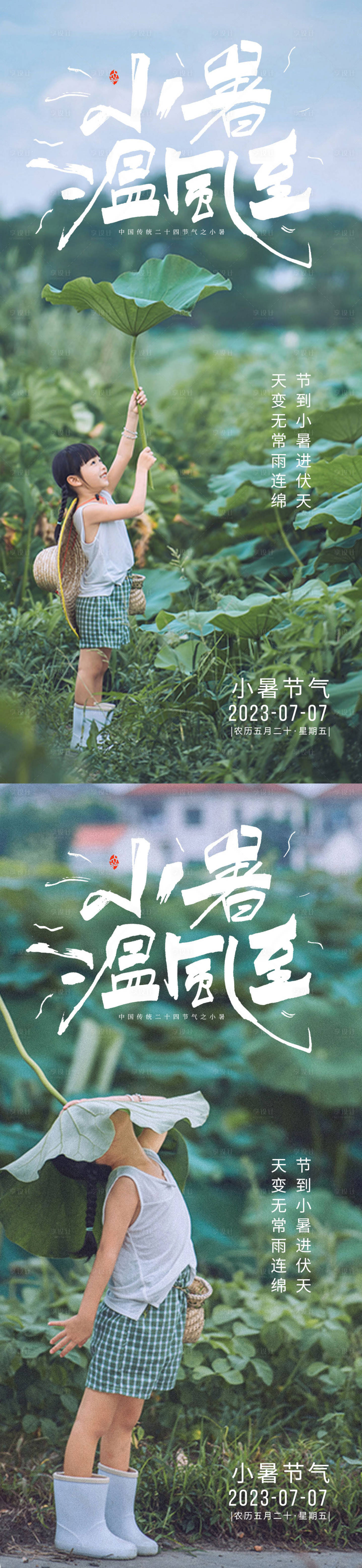 源文件下载【小暑海报】编号：88590017771599484