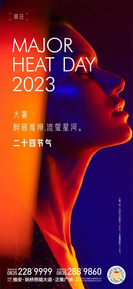 源文件下载【大暑节气海报】编号：20230716204108666