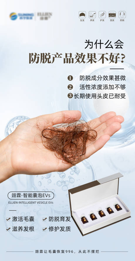 源文件下載【享設計】搜索編號：91120018322931499【防脫產品海報】