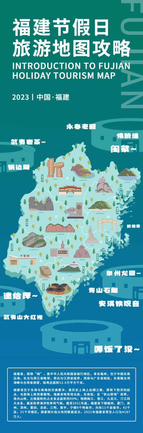 源文件下载【享设计】搜索编号：92340019005756958【福建节假日旅游长图】