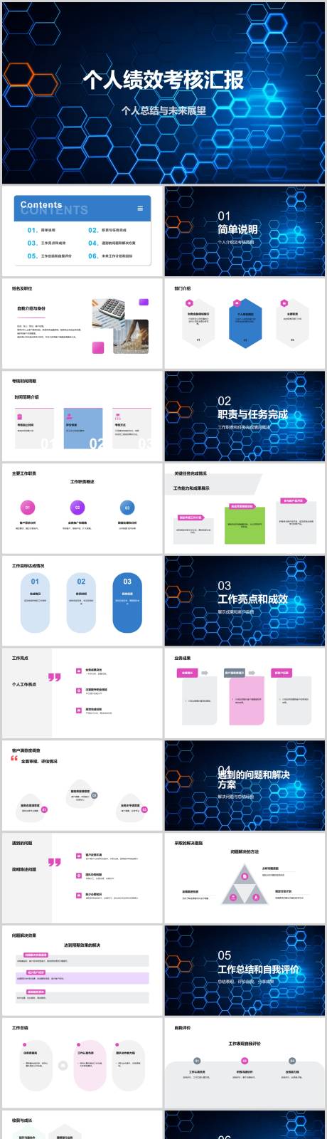 源文件下载【享设计】搜索编号：52500018552841269【个人绩效考核汇报PPT】