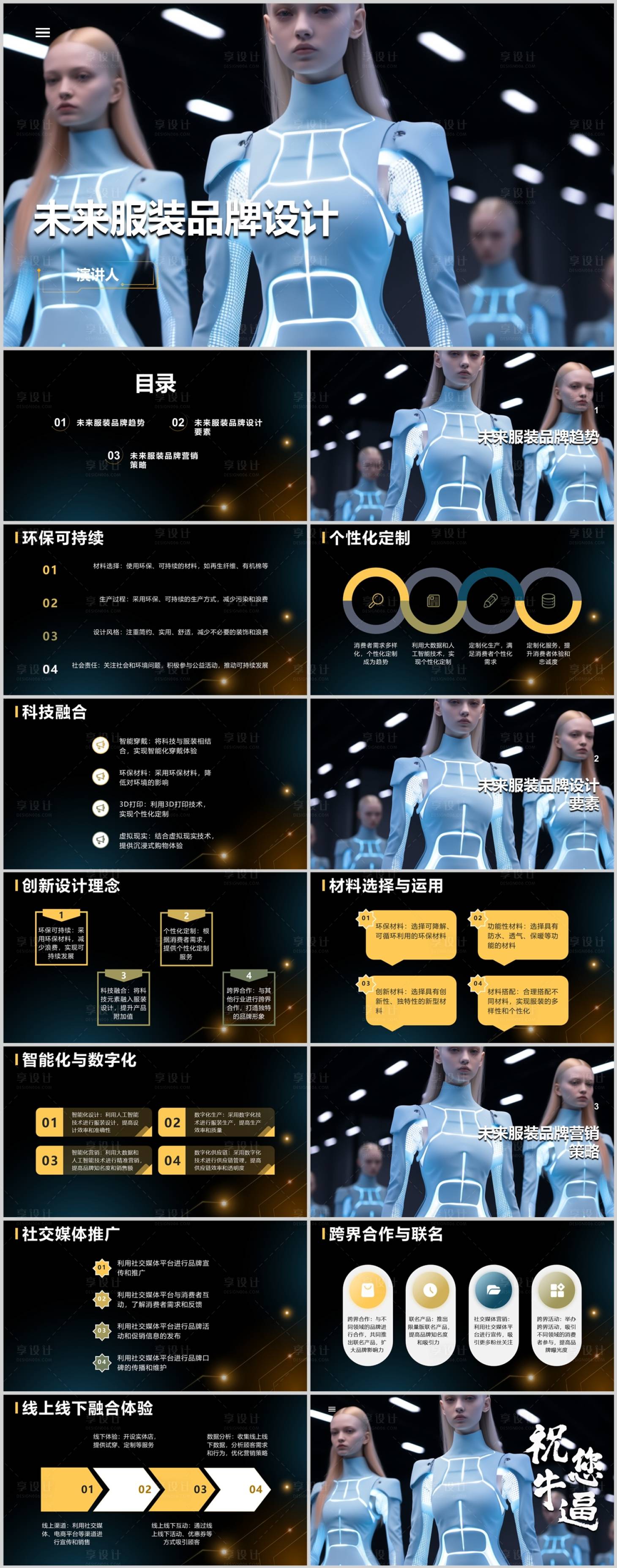 源文件下载【未来服装品牌设计PPT】编号：35310018579083475