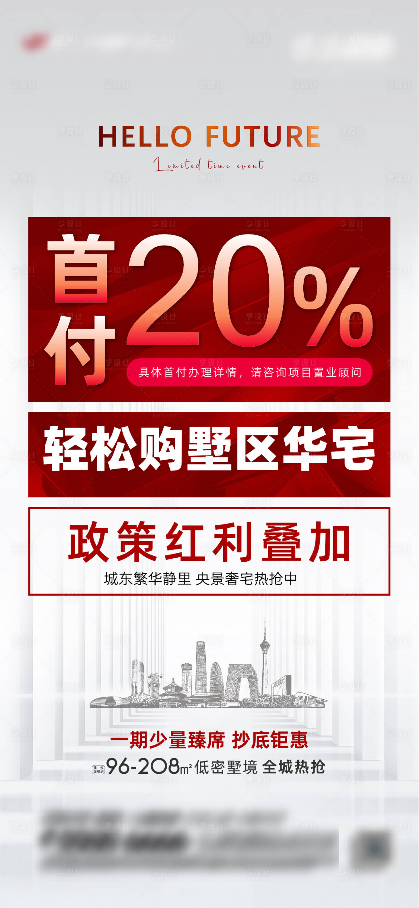 源文件下载【首付政策海报】编号：20230802101950184