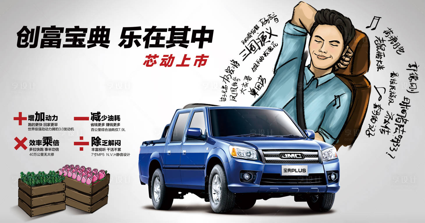 源文件下载【享设计】搜索编号：46140018639551419【汽车展板】