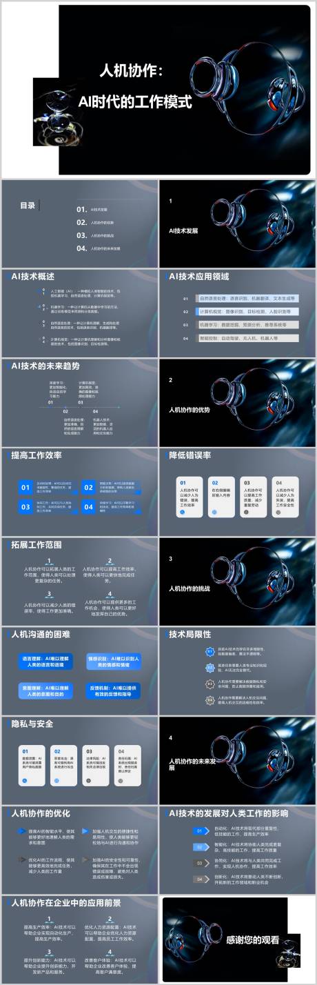 源文件下載【享設計】搜索編號：33590018450342552【人機協作AI時代的工作模式PPT】