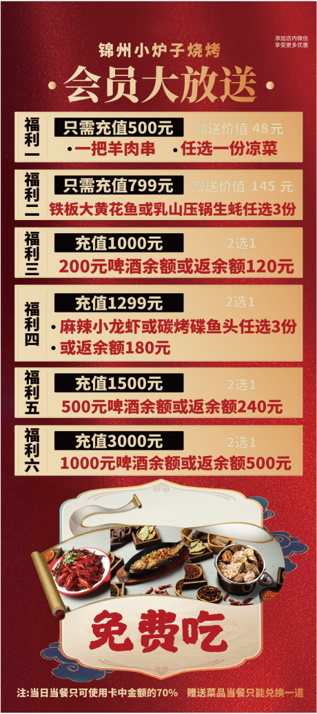 源文件下载【餐饮会员充值易拉宝】编号：58310019044436684