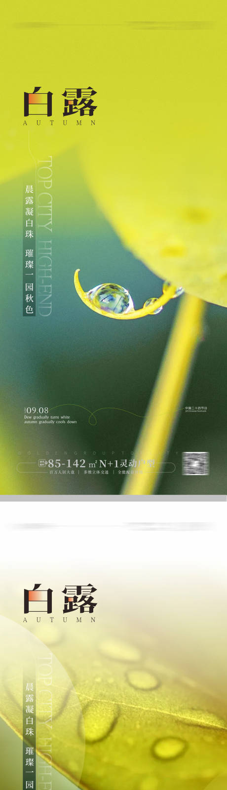 源文件下载【白露海报】编号：92850018823534998