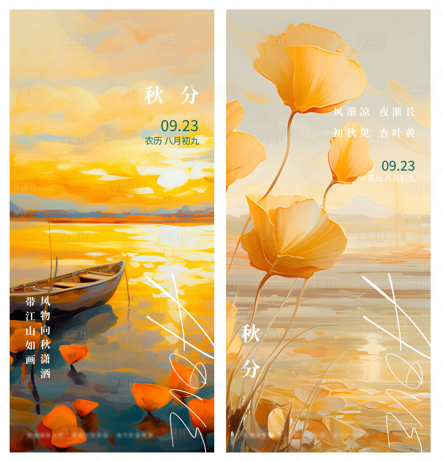 源文件下載【享設計】搜索編號：87180019071343006【秋分節氣海報】