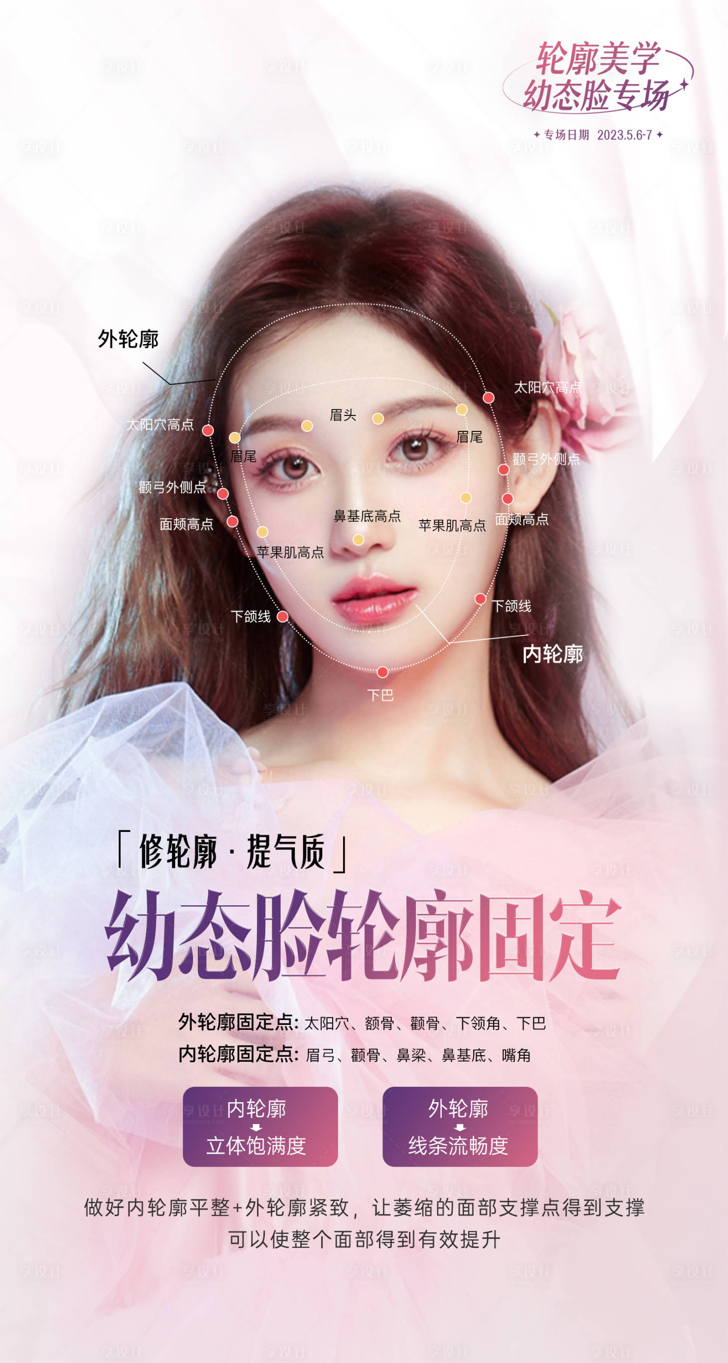 源文件下载【享设计】搜索编号：64000018484836142【医美海报】