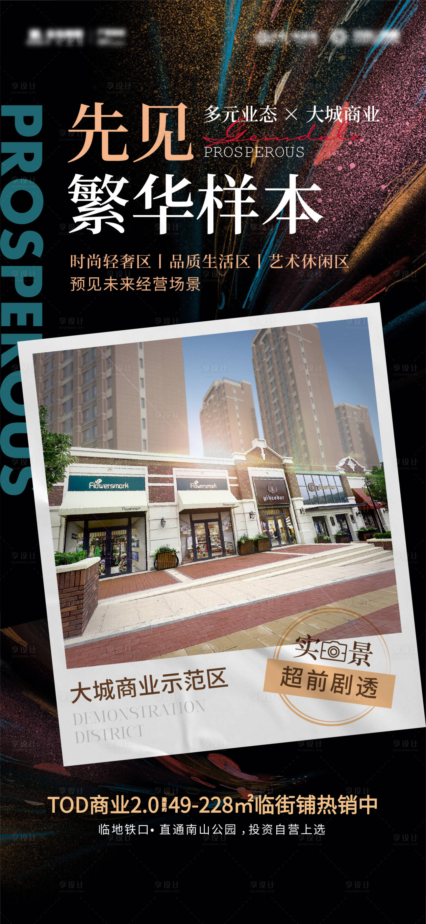 源文件下載【商業商鋪示范區開放海報】編號：71080018909055635
