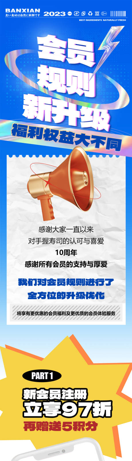 源文件下载【会员规则升级长图海报】编号：63770018645934137