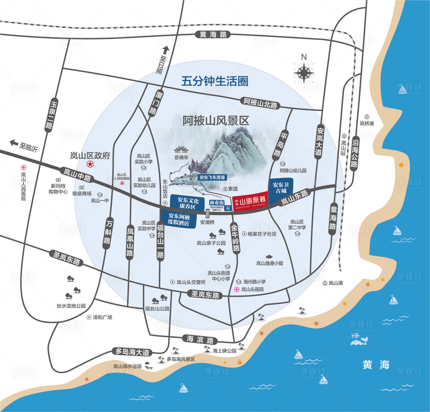 源文件下载【享设计】搜索编号：34270018864081908【区位图】