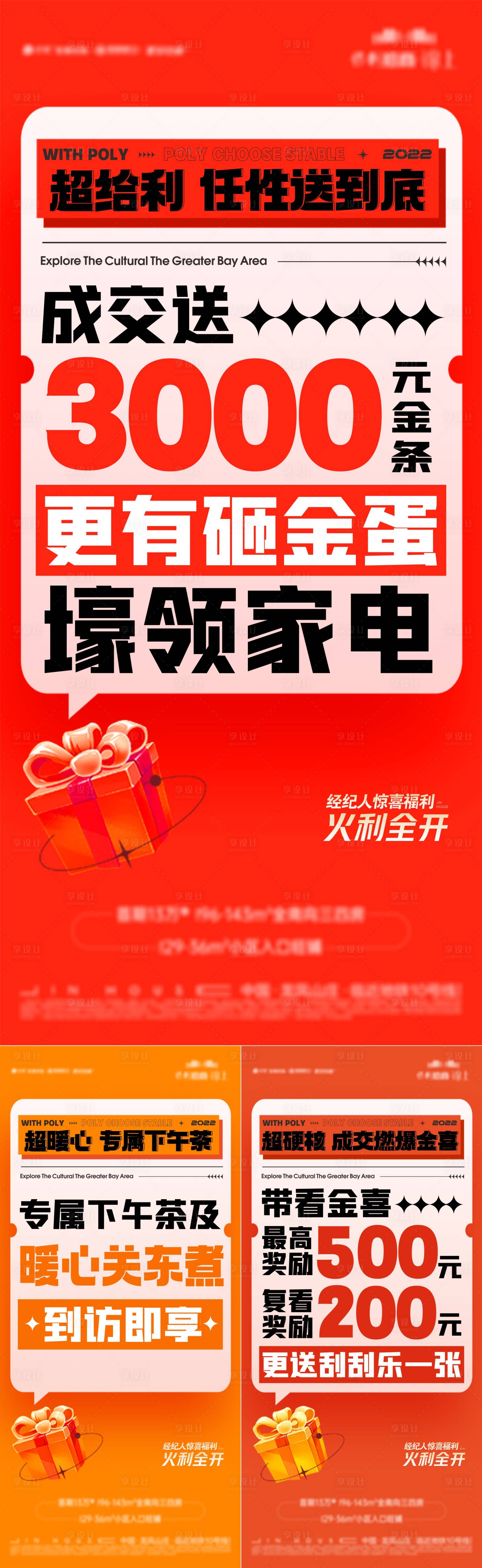 源文件下载【享设计】搜索编号：79190019057003659【地产渠道政策热销大字报海报】