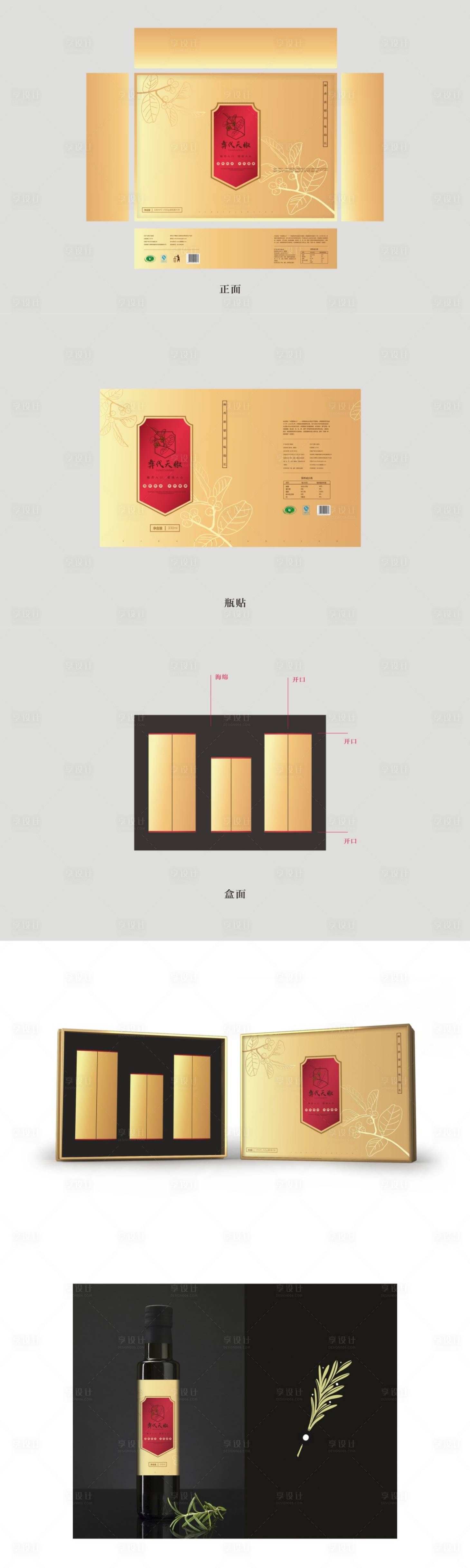 源文件下载【精装花椒油礼品包装盒】编号：20230818202940211