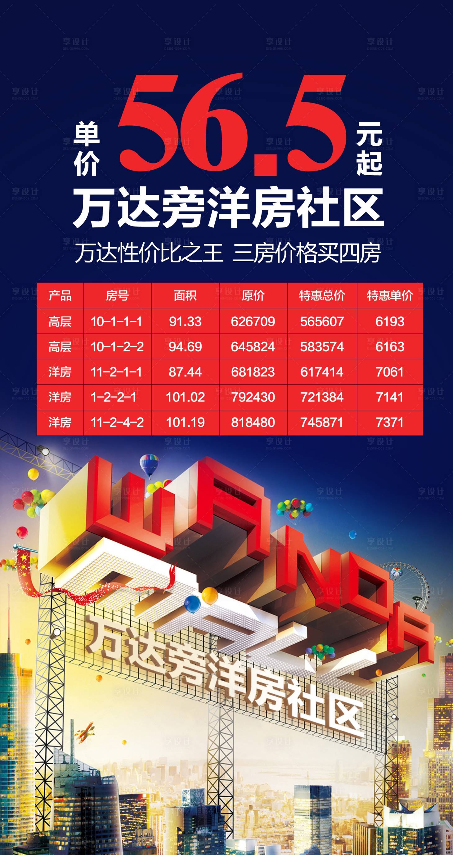 源文件下載【享設計】搜索編號：83780018576522527【地產洋房社區海報】