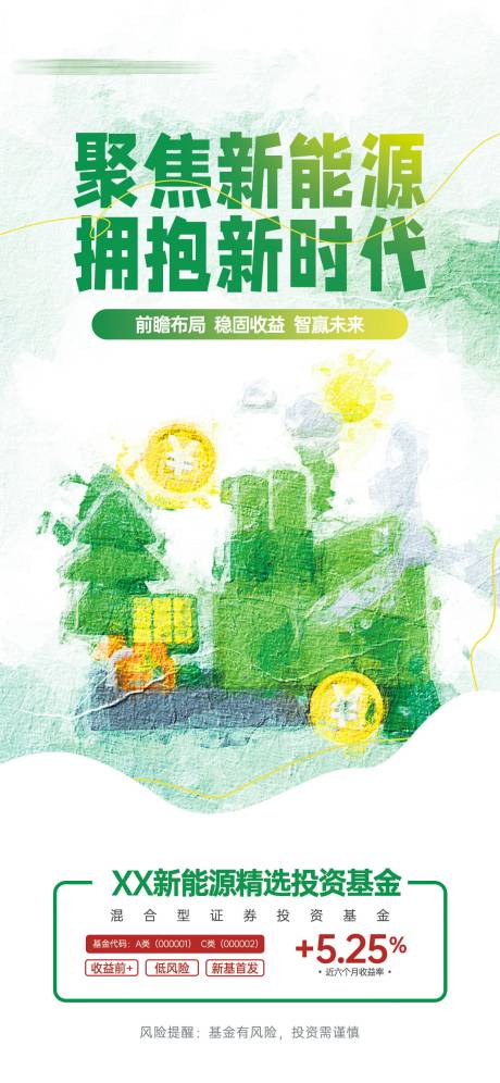 源文件下载【新能源基金投资推荐油画风宣传海报】编号：75170018521875092