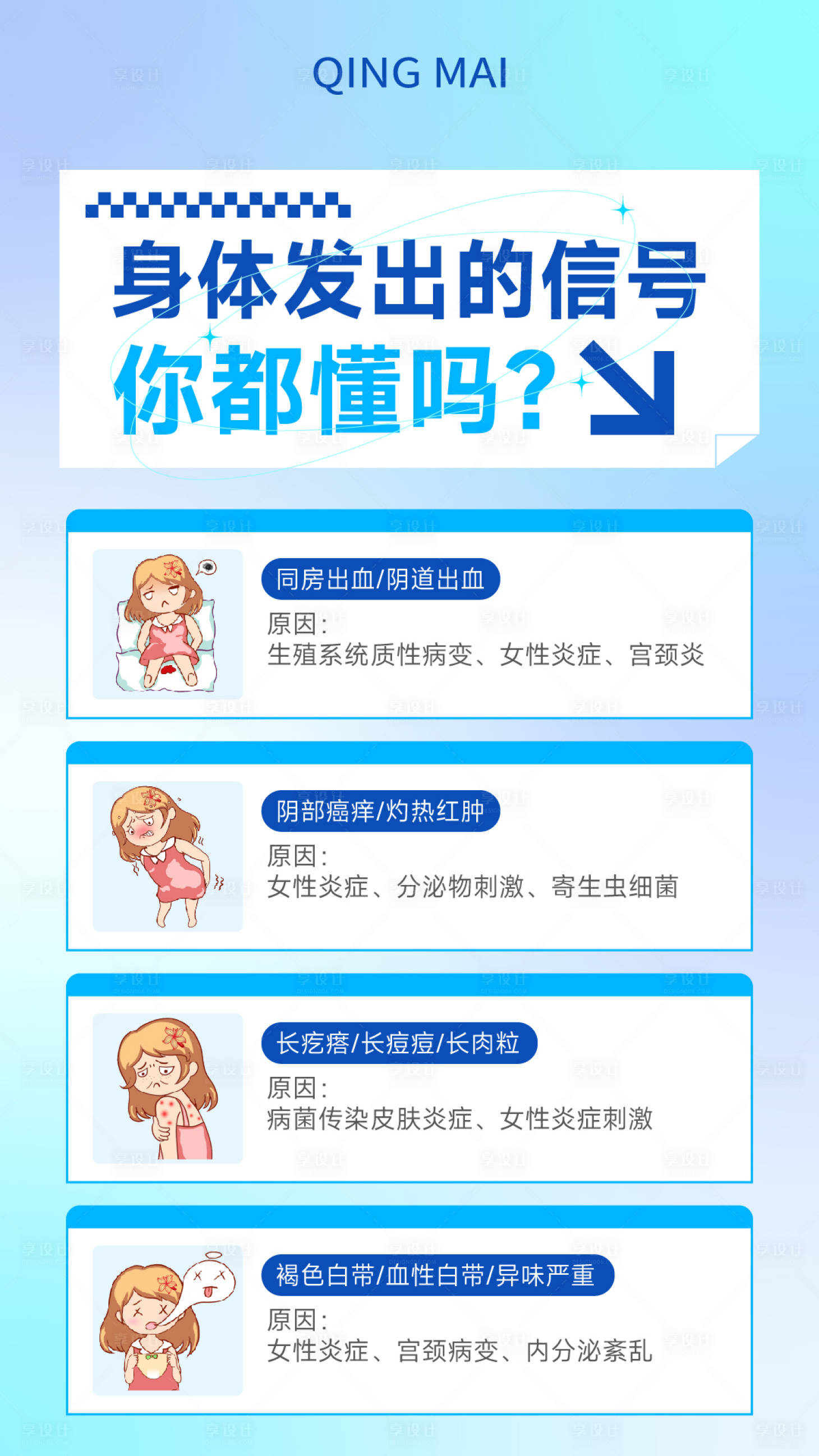 源文件下载【身体预警信号海报】编号：21040018441201746