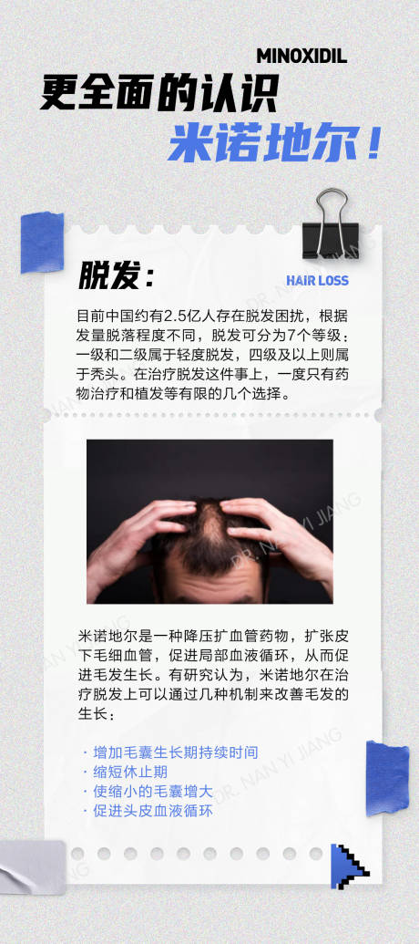 源文件下載【脫發科普簡約海報】編號：30020018485961584