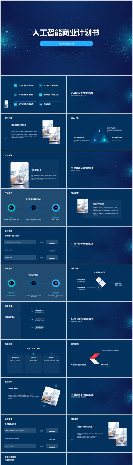 源文件下載【享設計】搜索編號：53730018984241973【人工智能商業計劃書PPT】