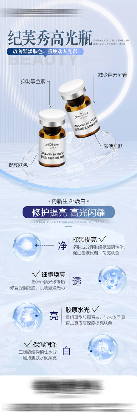 源文件下载【纪芙秀高光瓶医美海报】编号：61700018667981354