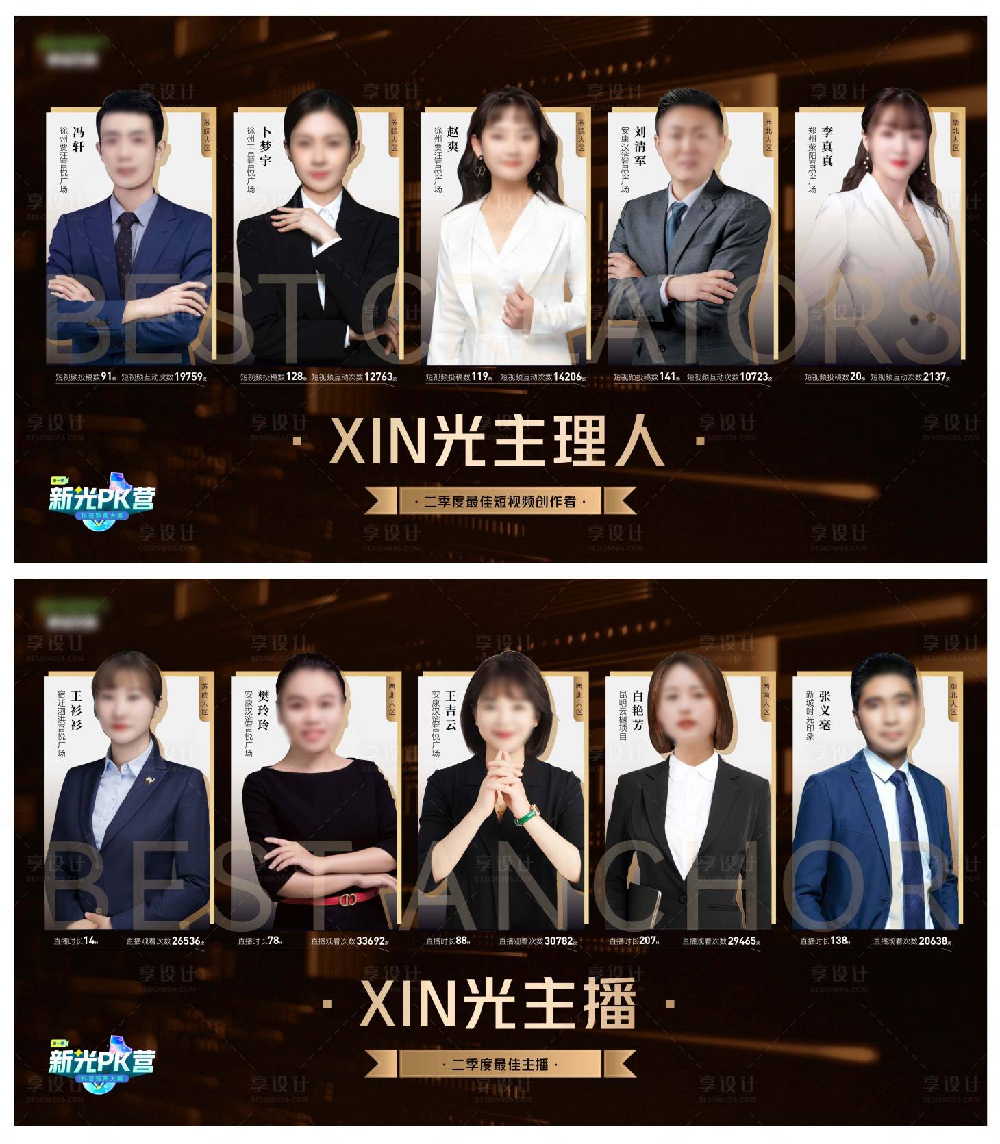 源文件下载【享设计】搜索编号：25090018465869375【XIN光主理人背景板】