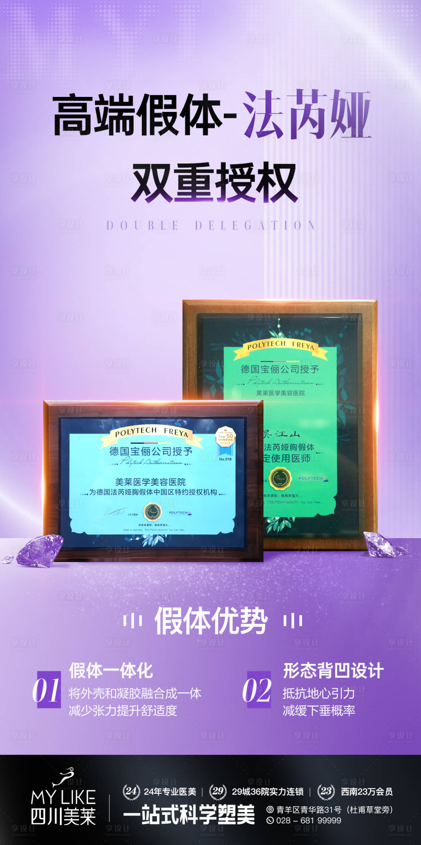 源文件下載【享設計】搜索編號：63500018964699403【醫美證書海報】