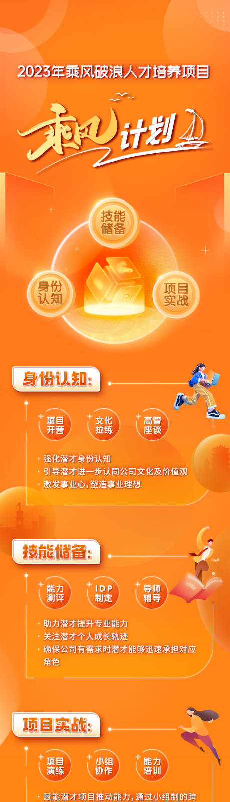 源文件下载【乘风计划乘风破浪学习长图微信海报】编号：93220018875476676